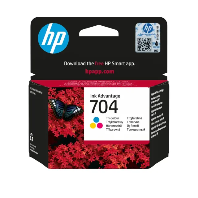 HP 704 Tri-color Original Ink Advantage Cartridge