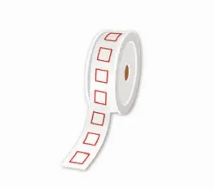 Brother LTZ12050FGHS self-adhesive label Square White, Red