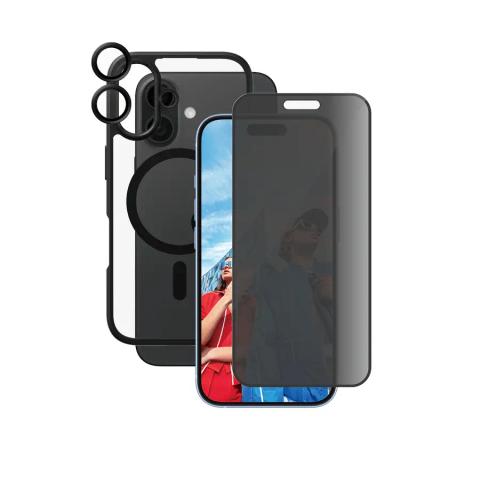 PanzerGlass ® | CARE by ® Flagship 3-in-1 Privacy Bundle iPhone 16 Clear screen protector Apple 1 pc(s)