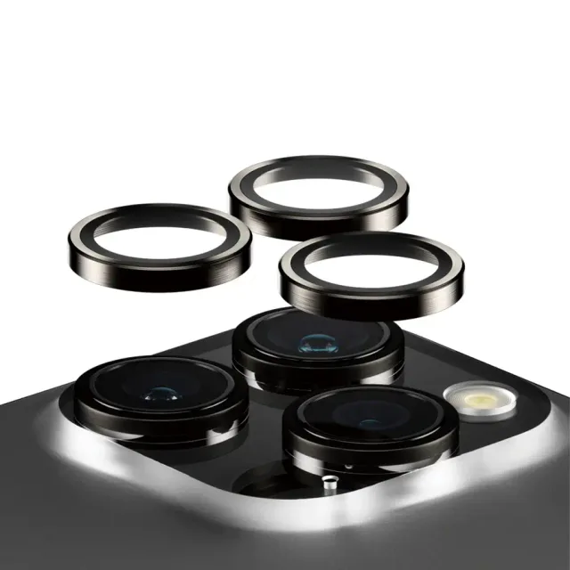 PanzerGlass ® Hoops® Metal Camera Lens Protector Black iPhone 15 Pro | 15 Pro Max Clear screen protector Apple 1 pc(s)