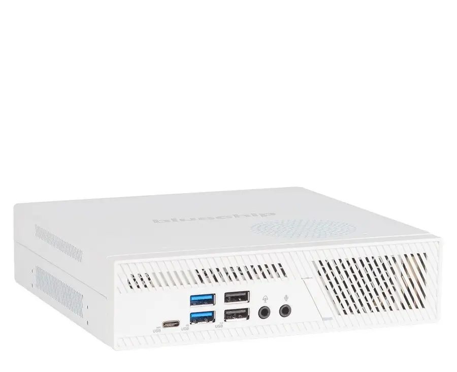 bluechip BUSINESSline S3159 *white* Intel® Core™ i5 Prozessor 14400 / bis zu 4.70 GHz, Windows 11 Pro, Intel® B760, 8 GB DDR5, 500 GB NVMe SSD, Intel® Wi-Fi 6E AX211, Bluetooth 5.3, Gigabit Ethernet, Intel® UHD Grafik i5-13400 DDR5-SDRAM Mini PC