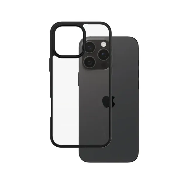 PanzerGlass CARE™ by ® Urban Combat Case Transparent w. Black Frame iPhone 16 Pro Max