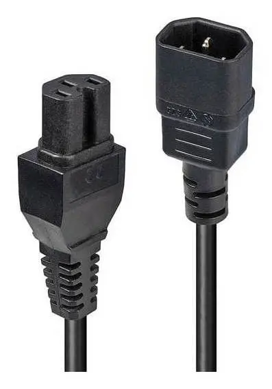 Lindy 30402 power cable Black 3 m IEC C14 IEC C15