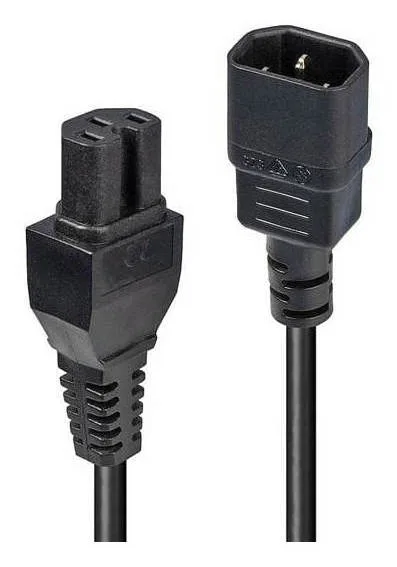 Lindy 30402 power cable Black 3 m IEC C14 IEC C15