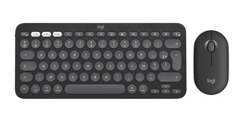 Logitech 920-012214 keyboard Mouse included Universal RF Wireless + Bluetooth AZERTY French Graphite