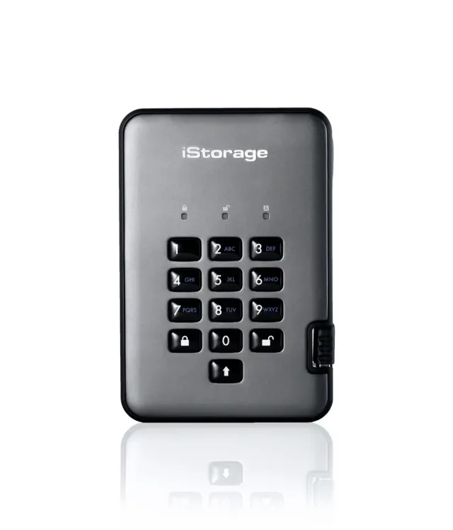 iStorage diskAshur PRO² SSD 512GB | Secure Portable Solid State Drive |FIPS 140-2 Level 3 certified | AES-XTS 256-bit Hardware Encryption | PIN protected | OS & Platform Independent |GDPR, TAA Compliant|Brute force hack defence | Dust/Water Resistant