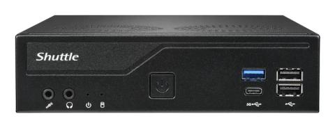Shuttle XPС slim DH610V2 PC/workstation barebone 1.35L sized PC Black Intel H610 LGA 1700