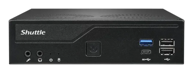 Shuttle XPС slim DH610V2 PC/workstation barebone 1.35L sized PC Black Intel H610 LGA 1700