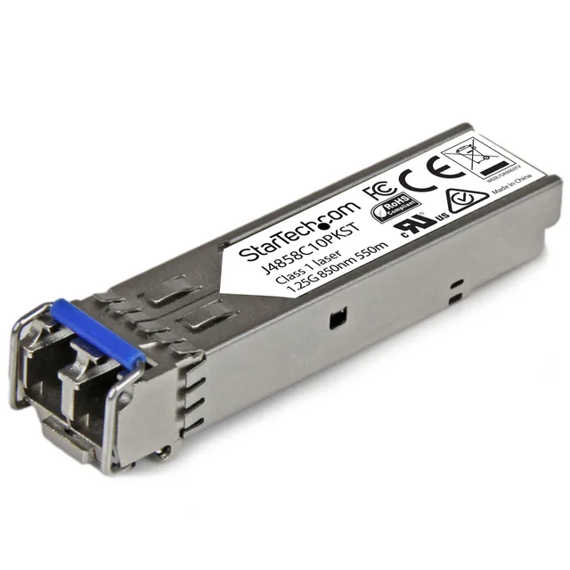 StarTech.com HP J4859C Compatible SFP Transceiver Module - 1000BASE-LX - 10 Pack~10 pack HPE J4859C Compatible SFP Module - 1000BASE-LX - 1GbE Single Mode /Multi Mode Fiber Optic Transceiver - 1GE Gigabit Ethernet SFP - LC 10km - 1310nm - DDM HPE 1400, 1700, 1820