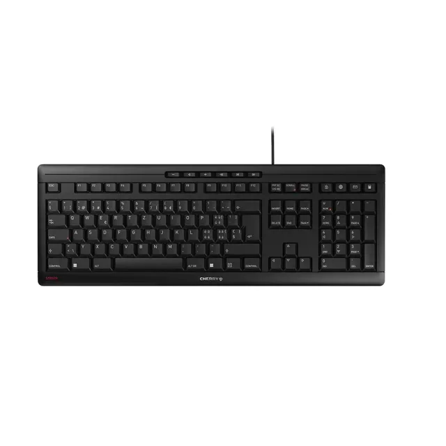 CHERRY STREAM keyboard Office USB QWERTZ German White