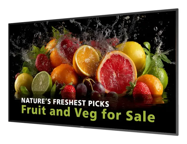 Philips 5000 series 75BDL5050D/00 Signage Display 190.5 cm (75") LCD Wi-Fi 600 cd/m² Full HD Black Built-in processor Android