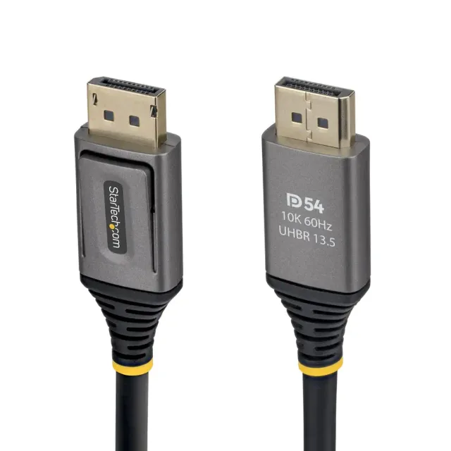 StarTech.com 2m DisplayPort 2.1 Cable, VESA Certified DP54 DisplayPort Cable, Uncompressed 8K 60Hz, 8K 144Hz/4K 240Hz w/DSC 1.2a, DP 2.1 Monitor Cord