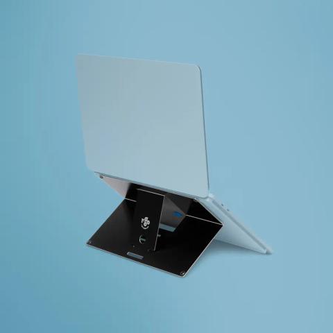 R-Go Tools Laptop stand R-Go Riser Attachable, adjustable, integrated with your laptop, aluminum, black