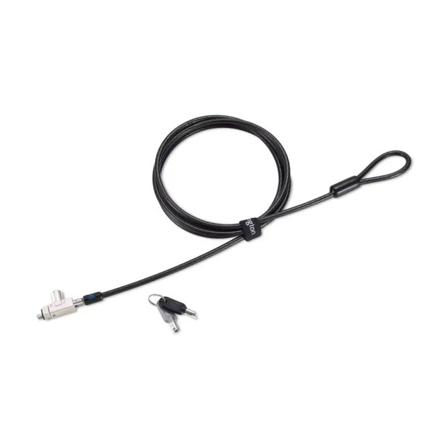 Kensington Slim N17 2.0 Keyed Laptop Lock for Wedge-Shaped Slots