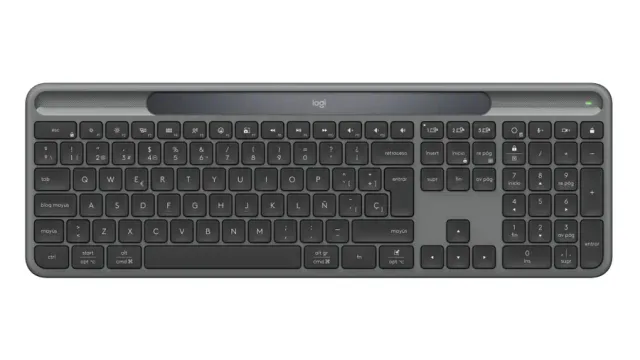 Logitech Signature Slim Solar+ K980 keyboard Universal RF Wireless + Bluetooth QZERTY Spanish Graphite
