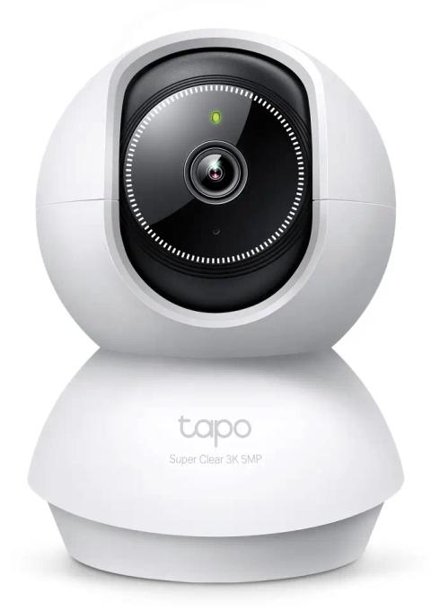 TP-Link Tapo Pan/Tilt AI Home Security Wi-Fi Camera SPEC: 3K 5MP (2880×1620), 2.4 GHz, Horizontal 360º