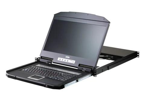 ATEN CL3116NX rack console 47 cm (18.5") 1366 x 768 pixels Metal, Plastic Black 1U
