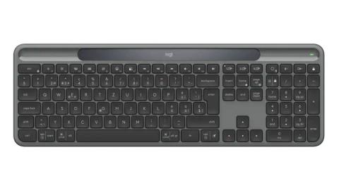 Logitech Signature Slim Solar+ K980 keyboard Universal RF Wireless + Bluetooth QWERTZ Swiss Graphite