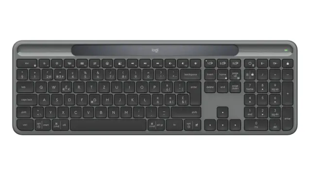 Logitech Signature Slim Solar+ K980 keyboard Universal RF Wireless + Bluetooth QWERTZ Swiss Graphite