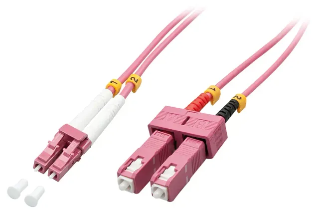Lindy 46366 InfiniBand/fibre optic cable 20 m LC SC Pink