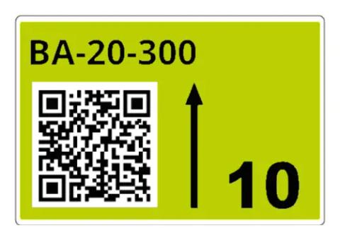 Brother LTZ17090FQR self-adhesive label Rectangle Green