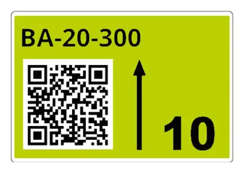 Brother LTZ17090FQR self-adhesive label Rectangle Green