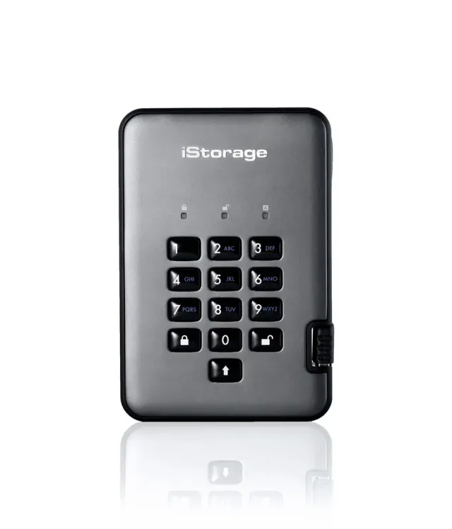 iStorage diskAshur PRO² HDD 5TB | Secure Portable Hard Drive |FIPS 140-2 Level 2, NCSC CPA, NLNCSA BSPA & NATO Restricted | AES-XTS 256-bit Hardware Encryption | PIN protected | OS & Platform Independent |GDPR, TAA Compliant|Brute force hack defence | Dust/Water Resistant