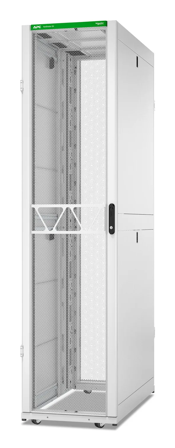 APC NetShelter SX, Server Rack Enclosure, Gen 2, 52U, 2436H x 600W x 1200D mm, White