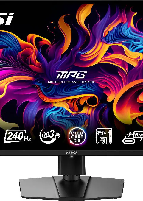MSI MPG 321URX QD-OLED computer monitor 80 cm (31.5") 3840 x 2160 pixels 4K Ultra HD Black