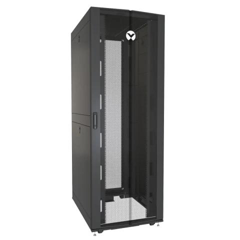 Vertiv VR3157 rack cabinet 48U Freestanding rack Black, Transparent