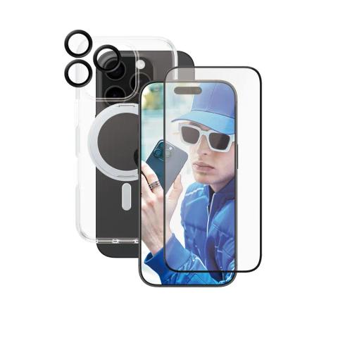 PanzerGlass CARE™ by ® 3-in-1 Ceramic Bundle iPhone 16 Pro Clear screen protector Apple 1 pc(s)