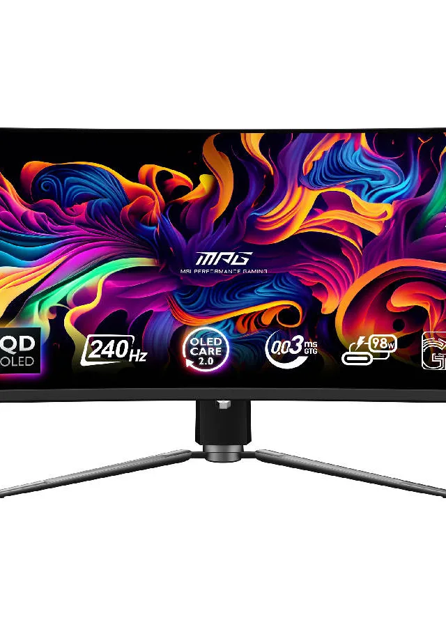 MSI MPG 341CQPX QD-OLED computer monitor 86.4 cm (34") 3440 x 1440 pixels UltraWide Quad HD Black