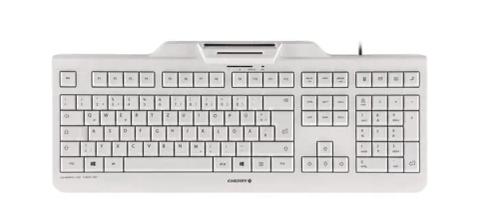CHERRY KC 1000 SC keyboard Office USB AZERTY French Grey