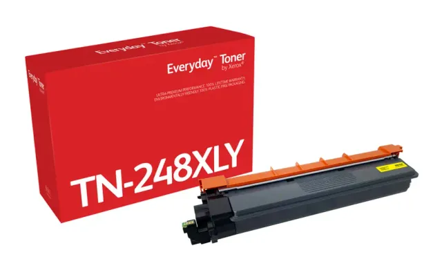 Everyday™ Yellow Toner by Xerox compatible with Brother TN248XLY, High capacity