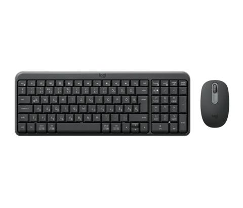 Logitech MK250 Compact Bluetooth Wireless Combo keyboard Mouse included Universal RF Wireless + Bluetooth QWERTZ Hungarian Graphite