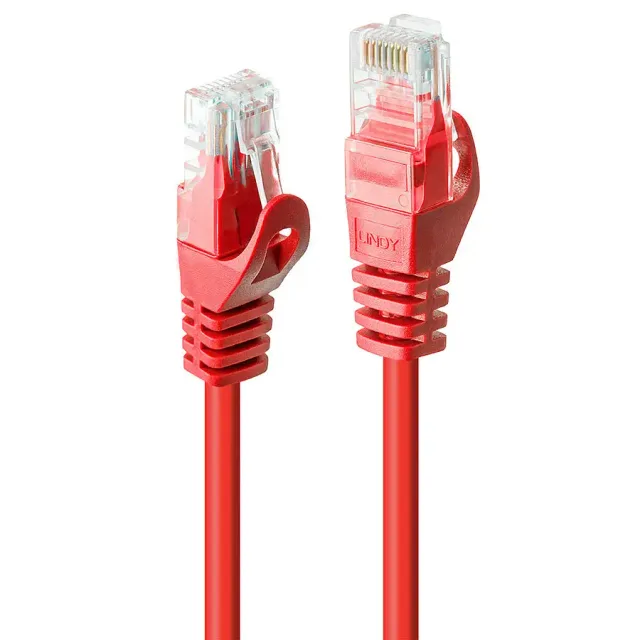 Lindy 48187 networking cable Red 10 m Cat6 U/UTP (UTP)