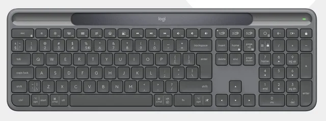 Logitech Signature Slim Solar+ K980 for Business keyboard Universal RF Wireless + Bluetooth QWERTY UK English Graphite