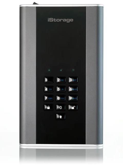 iStorage diskAshur DT² HDD 20TB | Secure Portable Desktop Drive |FIPS 140-2 Level 2, NCSC CPA, NLNCSA BSPA & NATO Restricted | AES-XTS 256-bit Hardware Encryption | Common Criteria EAL5+ (Hardware Certified) | PIN protected | OS & Platform Independent |GDPR, TAA Compliant|Brute force hack defence | Dust/Water Resistant
