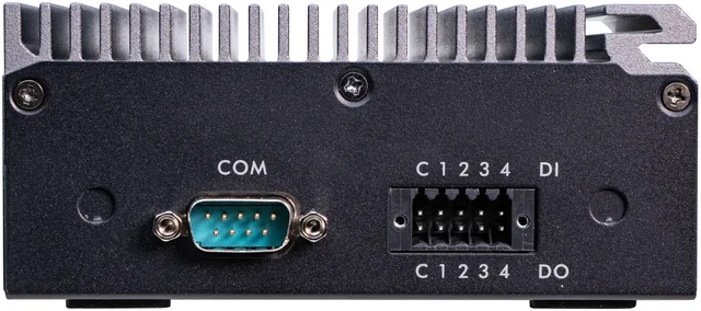 Shuttle Edge PC SPCEL03 , Intel Atom x6413E, 1x HDMI, 2x 2.5G LAN, 1x COM, DIO (4x in, 4x out), 3x USB, 2x M.2, 12-24V, fanless, 24/7, -20... 60°C, incl. VESA & DIN-RAIL mount
