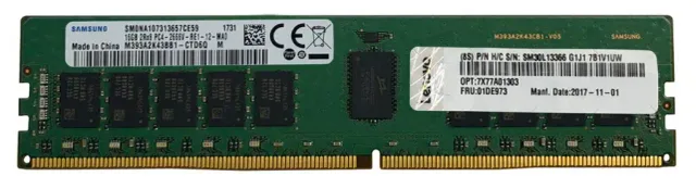 Lenovo 4X77A85855 memory module 16 GB 1 x 16 GB DDR4 288-pin DIMM