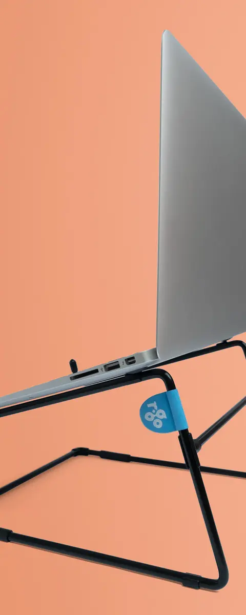 R-Go Tools Laptop stand R-Go Steel Office, suitable for 10-22 inches, black