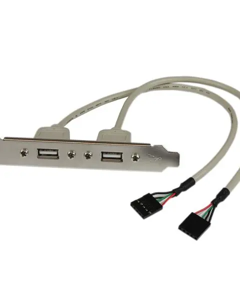 StarTech.com 2 Port USB A Female Slot Plate Adapter