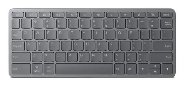 Lenovo Multi-Device Wireless Keyboard German USB Type-C Grey