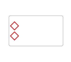 Brother LTZ12105F2PI self-adhesive label Rectangle White, Red