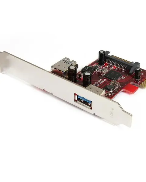 StarTech.com 2 port PCI Express SuperSpeed USB 3.0 Card with UASP Support - 1 Internal 1 External
