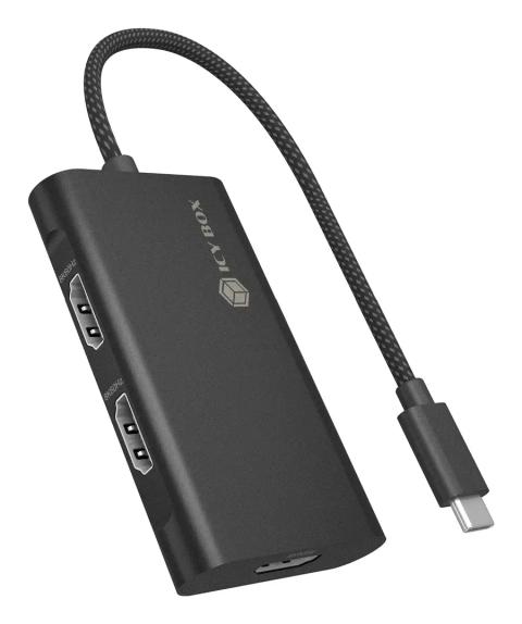 ICY BOX Adapter USB Type-C to 3x HDMI