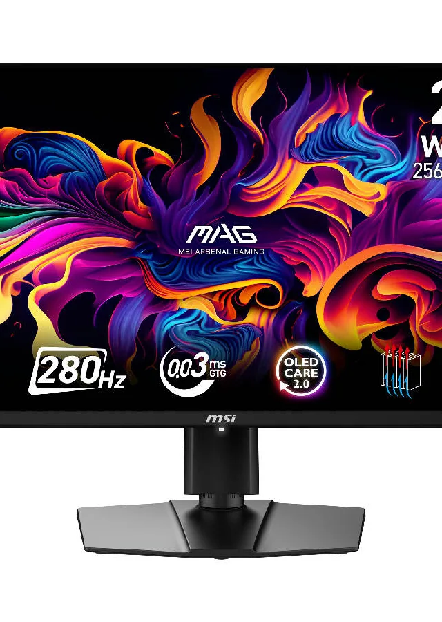 MSI MAG 271QP QD-OLED X28 computer monitor 67.3 cm (26.5") 2560 x 1440 pixels Wide Quad HD Black