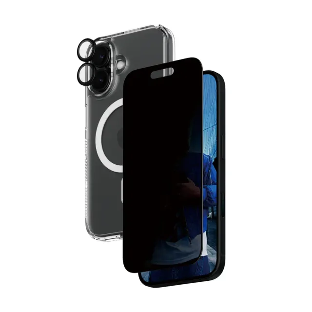 PanzerGlass ® 3-in-1 Privacy Protection Bundle iPhone 16 Clear screen protector Apple 1 pc(s)