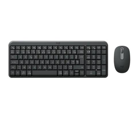 Logitech ERGO MK250 Compact Bluetooth Wireless Combo keyboard Mouse included Universal RF Wireless + Bluetooth AZERTY French Graphite
