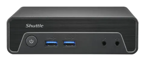 Shuttle Nano PC NE1010XA, Intel N 100, 8GB DDR4, 250GB M.2, 1x HDMI, 1x DP, 6x USB, 1x LAN, fanless, 24/7 permanent operation, incl. VESA